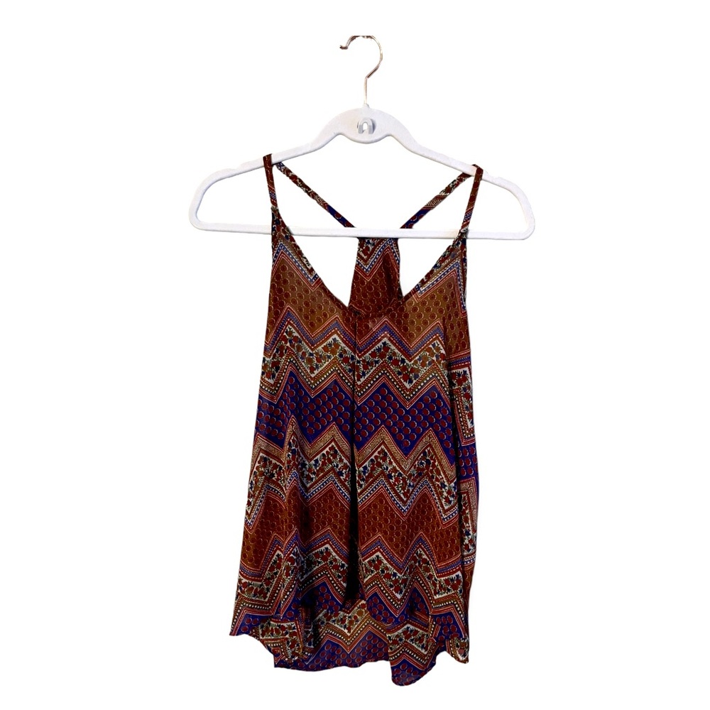 Sheer Boho Spaghetti Strap Tank ZOA
